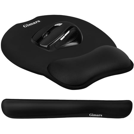 Computer Mouse Pad with Wrist Rest, Gimars Wrist Mat for Keyboard, Arm Rest for Typing, Wrist Support for Computer (Best Contacts For Computer Users)