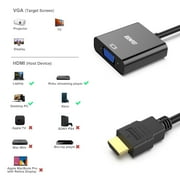 BENFEI HDMI to VGA Adapter (Male to Female), Gold-Plated ,Black