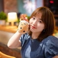 thumbnail image 3 of 10cm Cute Bubble Tea Keychain Soft Plush Toy Pendant Stuffed Boba Doll Kawaii Backpack Bag Decor Birthday Gifts For Girls Kids, 3 of 3
