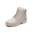 thumbnail image 1 of Daeful Ladies Winter Boots Casual Ankle Booties Plush Lined Combat Boot Slip Resistant Lug Sole Short Bootie Women Comfortable Shoes Gray 10, 1 of 9