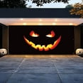 Halloween Garage Door Banner Pumpkin Large Hanging Backdrop Garage Door