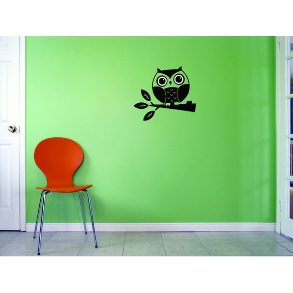 Do It Yourself Wall Decal Sticker Owl On A Branch Home Decor 20x30"