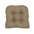 thumbnail image 2 of Blazing Needles 93184-2CH-PO-010 19 in. U-Shaped Premium Outdoor Tufted Dining Chair Cushions, Newfound Cafe - Set of 2, 2 of 2