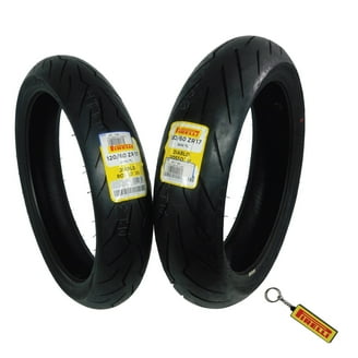 Pirelli Diablo Rosso III Motorcycle Tire Set: Front & Rear, 120
