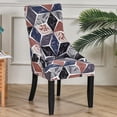thumbnail image 4 of Stretch Wingback Cover Decor Washable Dustproof Removable Accessories Soft Seat Cover Slipcover for Household Home Kitchen - Lattice, 4 of 8