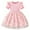Pink, variant on Dress for Girls Kids Toddler Girls Summer Mesh Floral Dress Puff Sleeve Flower Embroidered Princess Dress Dresses for Girls Pink 1 Years-2 Years