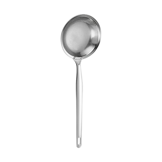 Passoire à Maille Fine Détaillée en Acier Inoxydable Colonel Détaillée Cuillère Colonel en Acier Inoxydable avec Poignée Écran Détaillé Passoire en Acier Inoxydable 304 Cuillères Passoire avec Poignée