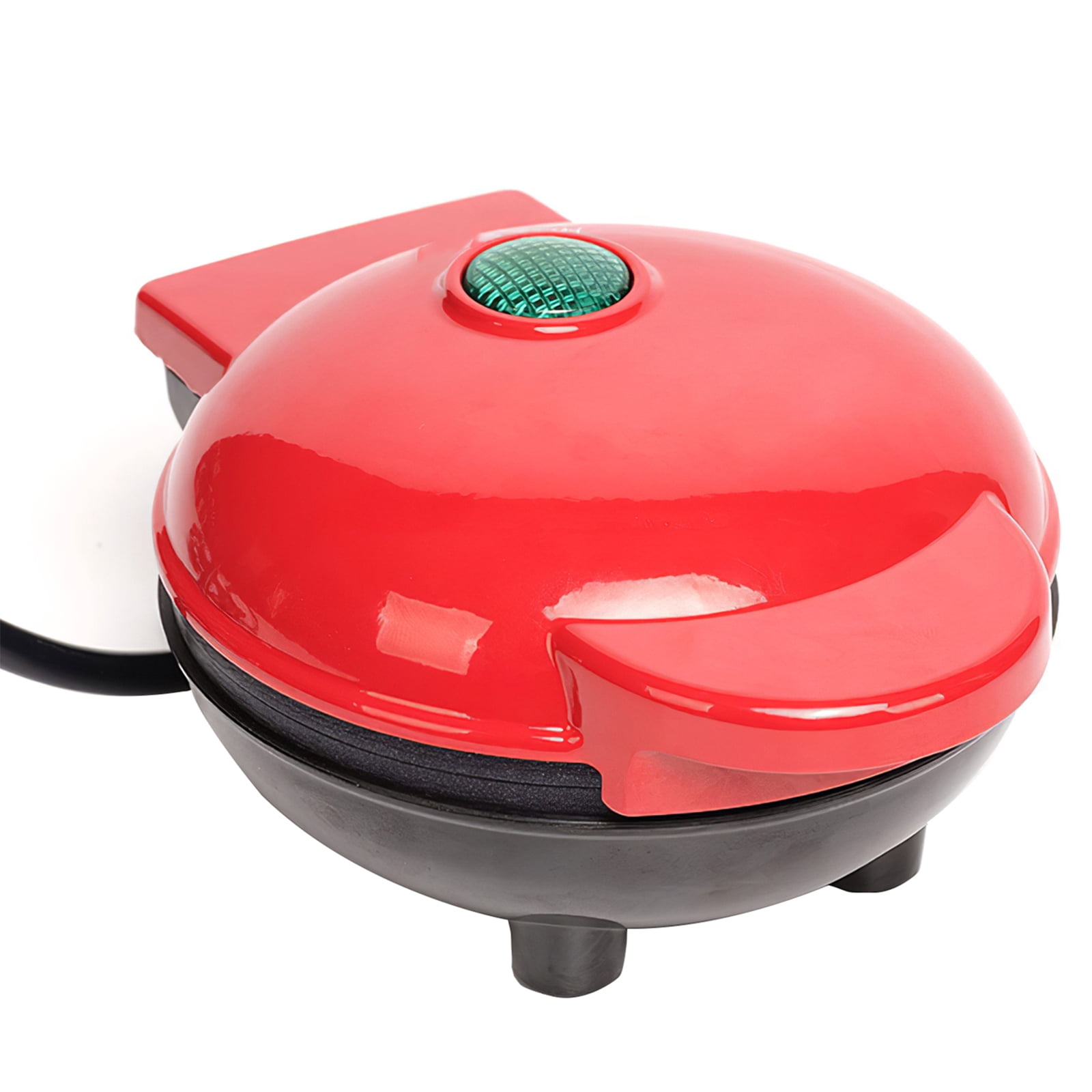 Waffle Maker Round NonStick Plug Powered Easy Operation Waffle Baker