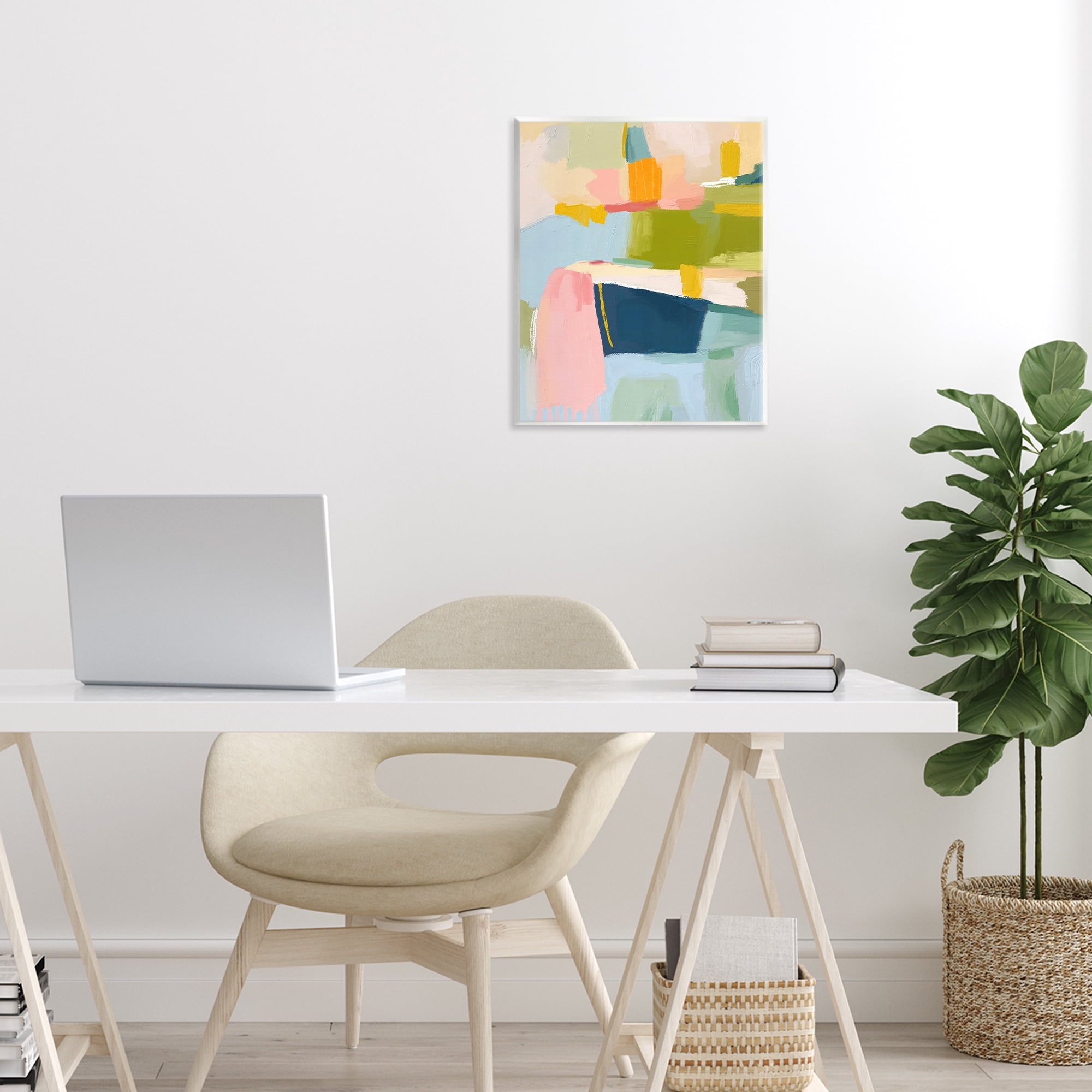 Stupell Industries Pastel Wonder Brushstrokes Wall Plaque Art, design by Lisa Nohren
