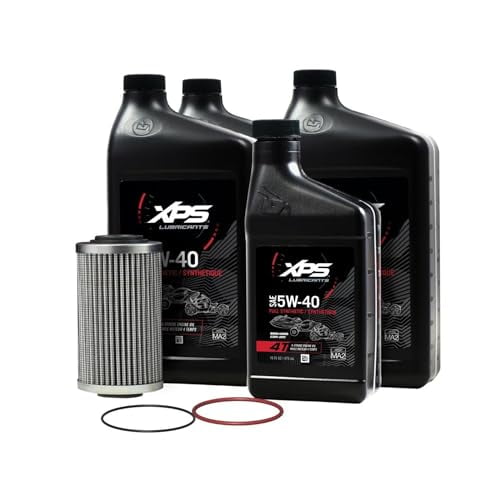 Can-Am OEM Spyder 4T 5W-40 Full Synthetic Oil Change Kit, 9779482
