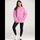 thumbnail image 5 of Sudadera Informal de Larga con Capucha para Mujer, Jersey de y Otoño con Bolsillos. Rosa XL, 5 of 9