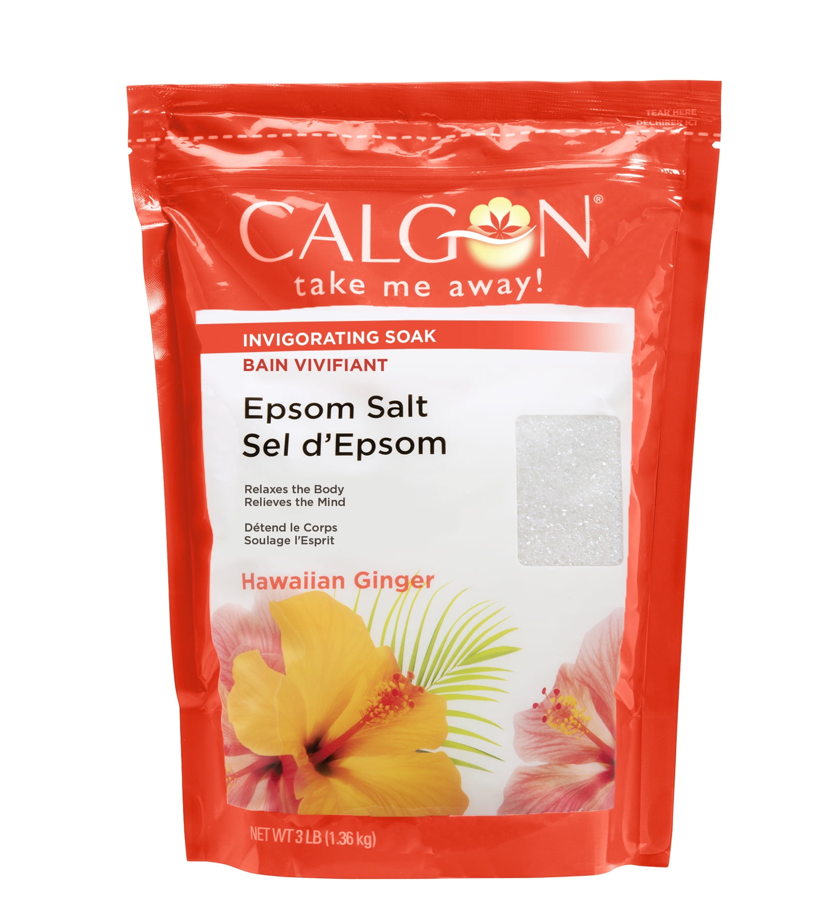 Calgon Epsom Salt, Hawaiian Ginger, 3 lbs