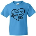 thumbnail image 3 of Inktastic I Love My Oma and Opa in Black Chalk Heart Youth T-Shirt, 3 of 5