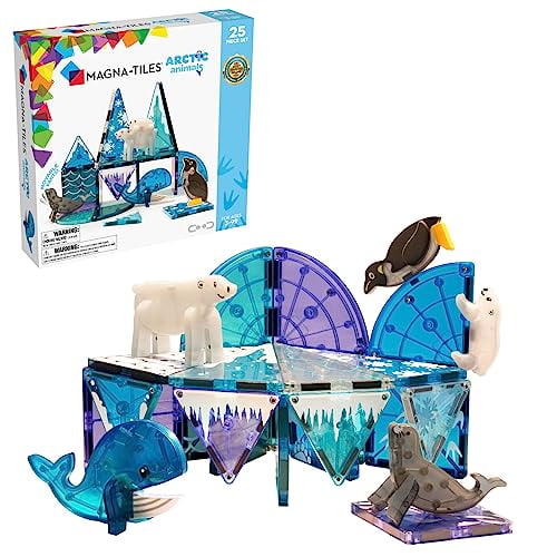 MAGNA-TILES Arctic Animals 25-Piece Magnetic Construction Set, The