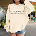 thumbnail image 3 of Mercatoo Teen Girls Oversized Sweatshirts Letter Graphic 𝐏reppy Cute hoodies Aesthetic Lightweight Crewneck Casual 𝐘2k Clothes, 3 of 7