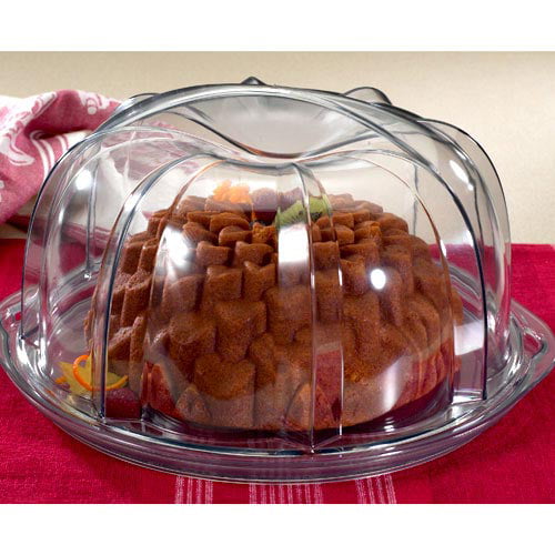 Details about   Nordicware Plastic Seaglass Bundt Cake Keeper 