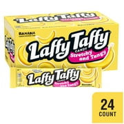 Laffy Taffy Stretchy and Tangy Banana Candy, 1.5 oz (24 count)