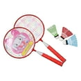 thumbnail image 1 of lionlar Badminton Racket for Children Badminton Shuttlecocks for Kids Adults Outside Red, 1 of 9