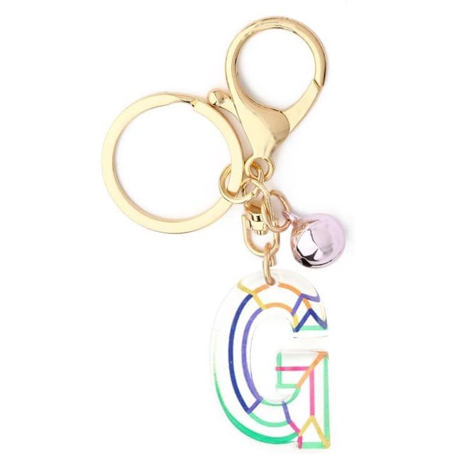 Letter Keychain,26 Letters A-Z Decorative Letter Keychain,Name Keychain for Women Girls Men Teenager Gift