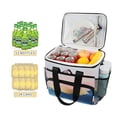 thumbnail image 2 of FORMRS Insulated Cooler Bag 24 Cans Capacity Soft Leakproof Lunch Box with Side Pockets, Abstract Painting, 2 of 7