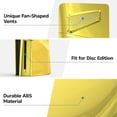 thumbnail image 5 of Housing Panel for PlayStation 5 Slim Disc Edition, Faceplate with Cooling Vents, PS5 Slim Anti-Scratch Dustproof Protective Cover, ABS Replacement Shell-Golden, 5 of 6
