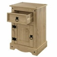 thumbnail image 5 of Bridge Brazil Wood Nightstand 1 Door 1 Drawer Corona Gray | Furniture Dash Antique Brown, 5 of 6