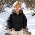 thumbnail image 2 of Toddler Boys Hooded Winter Jacket Lined Warm Zip Up Coat Water Outerwear with Pockets for Kids 18 Months‑8 Years, 2 of 8