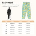 thumbnail image 3 of Balery Yellow Lemon Pantalones de pijama para mujer, pijamas ultraligeros, pantalones de estar por casa-Large, 3 of 6