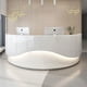 thumbnail image 2 of Counter Register Reception Desks Luxury Executive Modern White Reception Desks Closet Escritorios De Oficina Salon Furniture My Lux Decor Round, 2 of 14