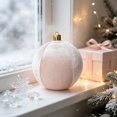 thumbnail image 5 of Clearance Large Velvet Christmas Ornament Ball, 24 Inch Inflatable PVC Xmas Decoration Ball with Gold Cap, Oversized Holiday Decor for Christmas Indoor Outdoor Party Display, 5 of 6