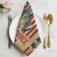 thumbnail image 2 of 250 Anniversary USA Flag Cloth Napkins, Statue of Liberty Vintage Washable and Reusable Dinner Napkins Set of 4, Table Napkin for Kitchen Party Birthday Wedding Hotel Housewarming 20"x20", 2 of 9