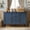 Blue, variant on Heynemo Buffet Sideboard with 2 Doors & 3 Drawers, Storage Cabinet with Adjustable Shelves for Living Room, Dining Room, Blue