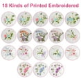 thumbnail image 4 of 18pcs Floral Embroidered Handkerchiefs, TSV 11''x11'' Cotton Hankies for Women, Pocket Square, 4 of 7