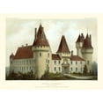 thumbnail image 2 of Petit, Victor 24x19 Black Ornate Wood Framed with Double Matting Museum Art Print Titled - Petite French Chateaux I, 2 of 4
