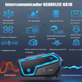 thumbnail image 2 of Intercomunicador Audífonos BLOOSOM Bt 5.2 para casco FM 2000m IP67 negro, 2 of 4