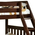 thumbnail image 3 of Mission Style Twin over Full Size Bed with Attached Ladder, Walnut Brown, 3 of 5