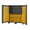 Yellow - Gray, variant on Durham SSC-722484-BDLP-2123S1795 14 Gauge Flush Style Lockable Double Door Storage Cabinet with 212 Red Hook on Bins & 3 Adjustable Shelves, Gray - 72 in.