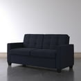 Devon Sleeper Sofa with certified Memory Foam Mattress, Blue Linen