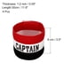 thumbnail image 2 of Brazalete elástico de capitán Uxcell para entrenamiento de equipo de fútbol, paquete de 4 en negro, blanco y rojo, 2 of 5
