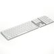 thumbnail image 3 of Teclado Irfora Teclado numérico inalámbrico de aluminio Teclado BT de 34 teclas Teclado de batería recargable incorporado para Windows / iOS / Android (Plata) Irfora Teclado, 3 of 7