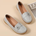 thumbnail image 6 of Mepaouo Womens Slip on Loafers Arch Support Low Wedge Walking Shoes Casual Nurse Work Dressy Flats, 6 of 9