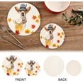 thumbnail image 4 of SKYSONIC Autumn Chihuahua Dog Pot Holders Trivets, 2 Pcs Heat Resistant Trivets,Fall Maple Leaves Cotton Thread Weave Mats for Hot Pads Pans Pot Bowl Teapot for Kitchen Decor, 4 of 7