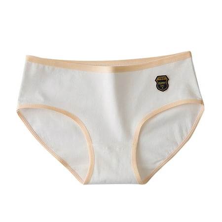 Bigersell Womens Underwear High Waist Clearance Womens Cheeky Panties High Cut Panty Style P-1118 Cotton Boyshort Panties Ladies Thong Underwear Briefs Mid Waist Women s Briefs White XL