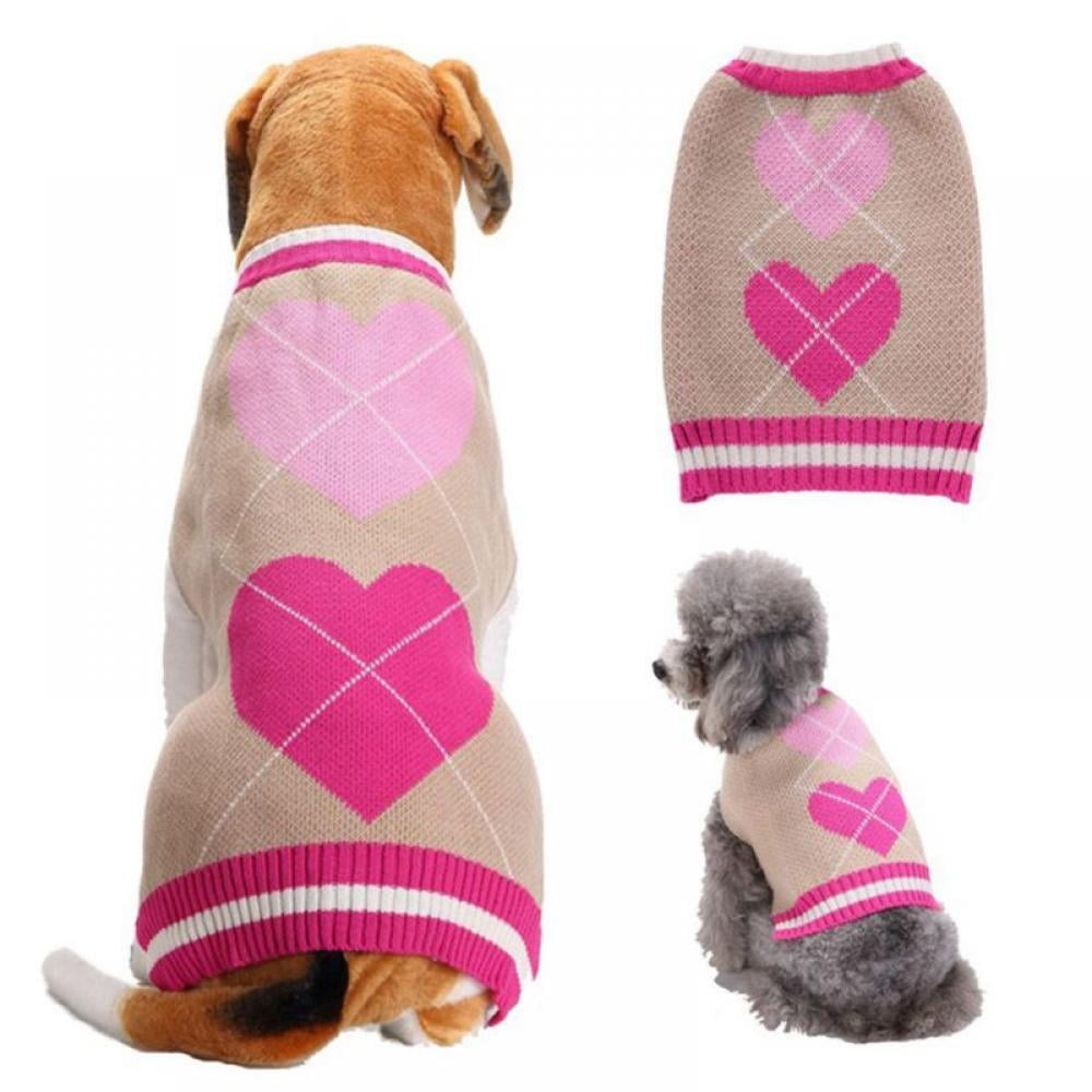 Mini Paw Print Knit Long Sleeve Shirt Dog Puppy Pet Clothes XXXS X Small