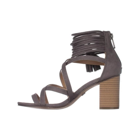 elle strappy low block heel