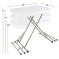 thumbnail image 2 of Everyday Home Adjustable Folding Table for TV Tray, Playing Cards, and Crafts, 2 of 8