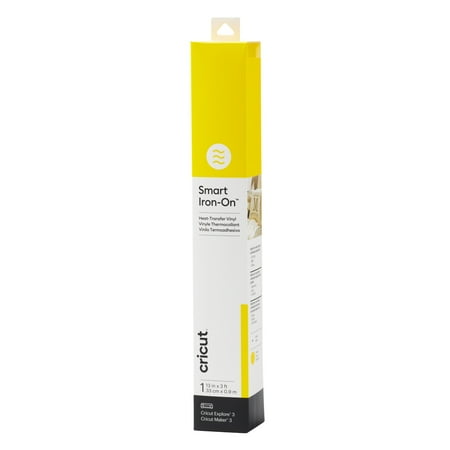 UPC: 0093573627262 | Cricut® Smart Iron-On™ Vinyl (3 ft) – Yellow  13  x 36