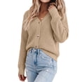 thumbnail image 3 of Fantaslook Knit Cardigan for Women Long Sleeve Open Front Sweaters Button Down Tops Casual Trendy Fall Outfits, 3 of 10