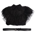 thumbnail image 2 of Vestido Addams negro para mujer adulta, traje de Cosplay para Halloween, carnaval, fiesta, 2 of 5