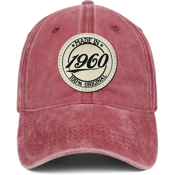 65th Birthday Gifts for Men Women 65 Year Old Gifts 1960 Birthday Vintage Hat 100% Cotton Baseball Cap